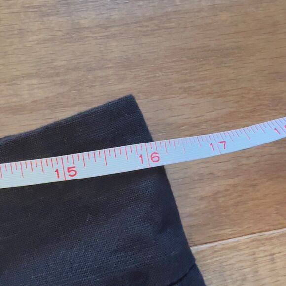 Talbots 5" Midi Chino Shorts Size 8 Black Linen Blend - Picture 5 of 8